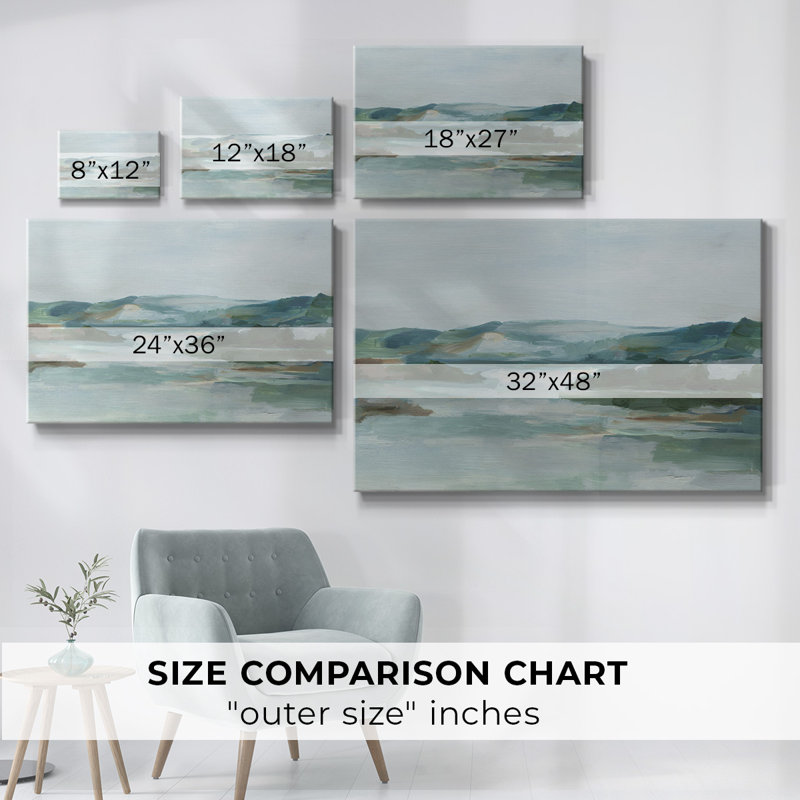 Toile tendue Misty Cove II-Gallery, H 18 po x l 27 po