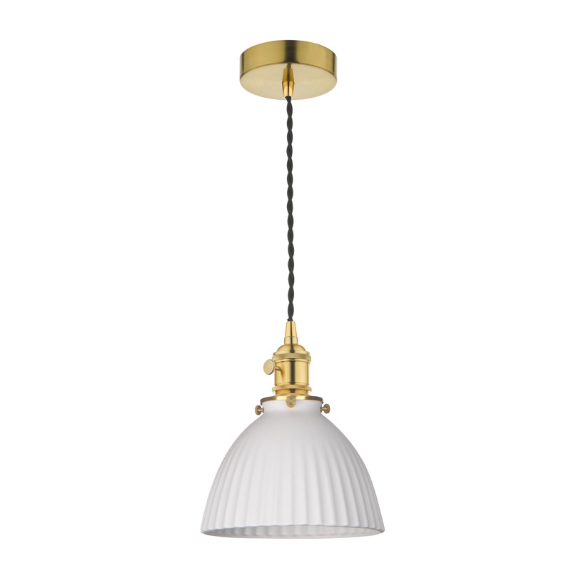 1 - Light Pendant, Natural Brass