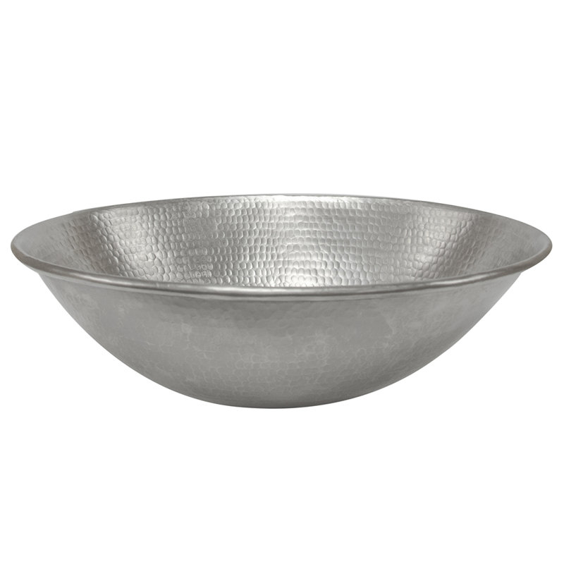 Lavabo vasque en cuivre martelé 17 po