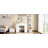 Vanity Desk with 11 Hollywood Bulbs & 7-Tier Storage Shelves , Makeup Vanity Desk with Power Outlet and 11 Drawers, 3 Color Lighting Modes, Dressing Table with Display Shelf Crystal Handles,White