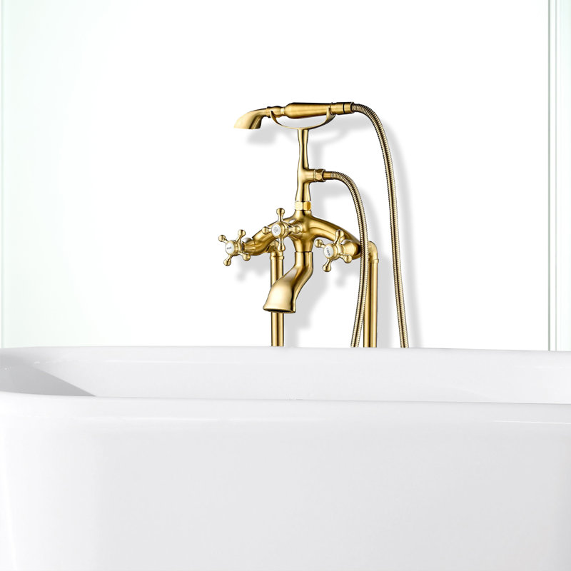 Floor Tub Spout, Ti Gold