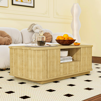 Table basse avec tiroirs et rangement caché