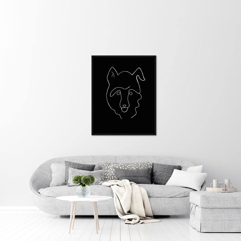 Silly Dog Print by Adam Mowery, Image Brush Gel, 39.75" H x 31.75" W
