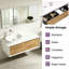 Meuble-lavabo mural 48 po avec lavabo vasque et tiroir en U 48 po-1077659911