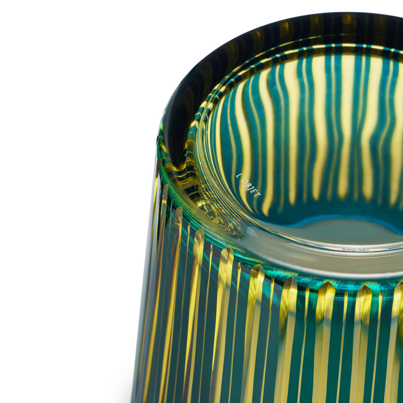 Prism Ice Bucket & Tongs - Emerald/Peridot