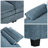 U-Shaped Chenille Sectional Sofa with Adjustable Armrest Pillows