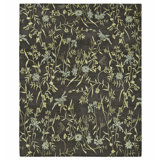Handmade Silk and Wool Floral Area Rug