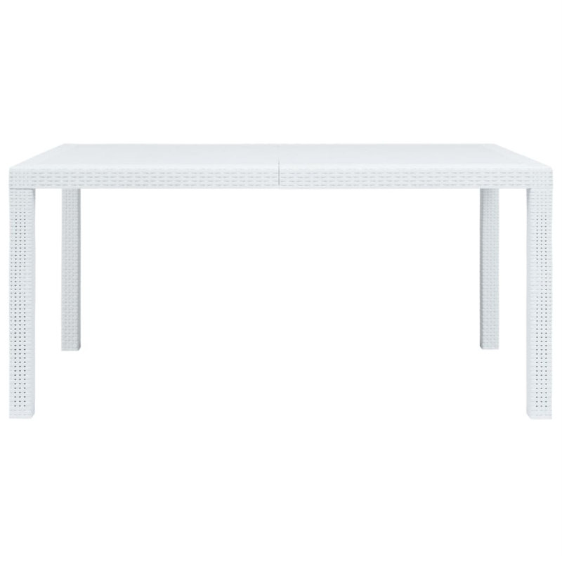 Bruan Plastic Coffee Table, White, 28.3'' H x 59" L x 35.4" D