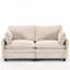 Canapé en velours à assise profonde de style contemporain, parfait pour la vie moderne et la détente.-184188373