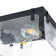 2-light Transparent Wavy Glass Flush Mount