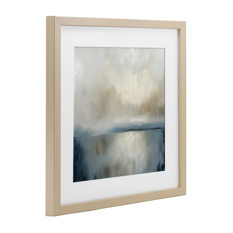 «Two Times Abstraction», reproduction sous verre encadrée, conception par Annabelle Hall, H 13 po x l 13 po