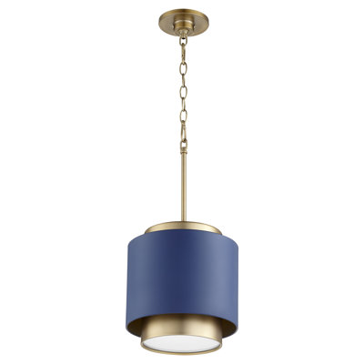 Luminaire suspendu cylindrique à 1 lumière Oakhaven