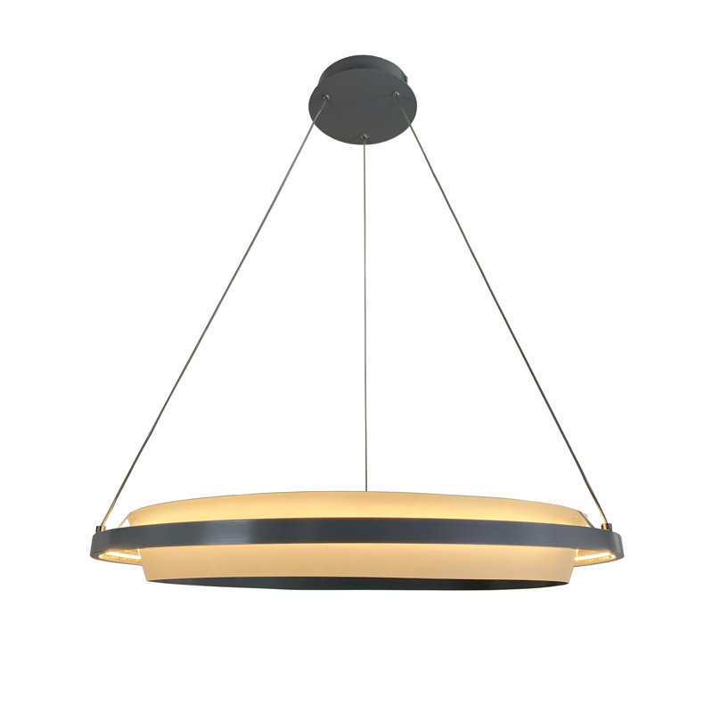 LED Chandelier, Gray
