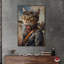 «Cat To The Skies», impressions sur toile de chat excentrique par Notoriart-104454244-104454257