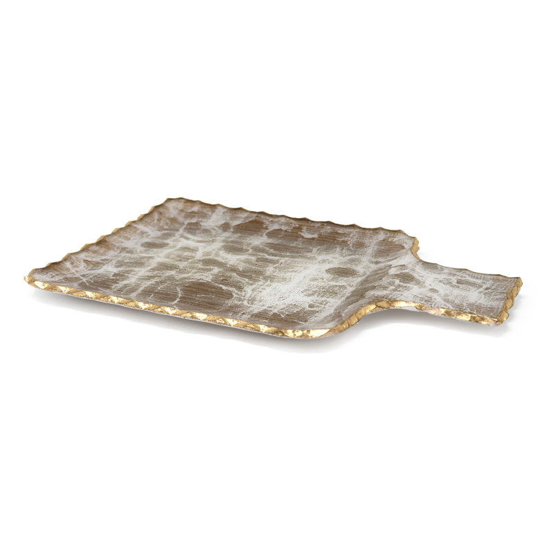 Ferncliff Glass Tray, 1" H x 13" W x 8" D