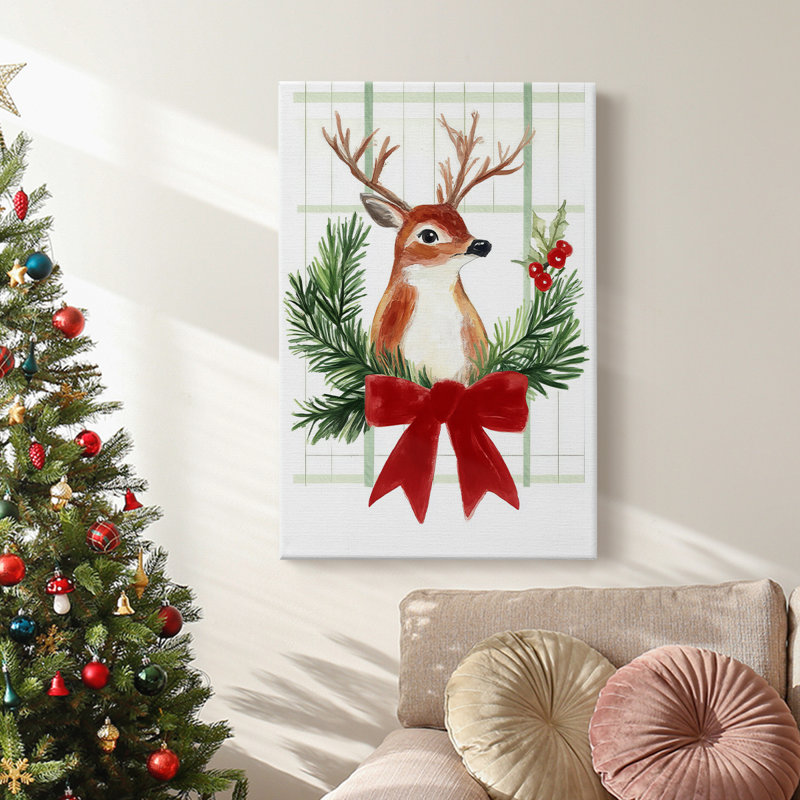 Art des Fêtes de Noël - Toile tendue avec châssis TG, H 18 po x l 12 po