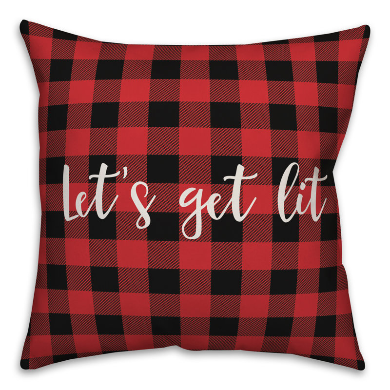 Coussin «Let's Get Lit in Buffalo», Housse de coussin