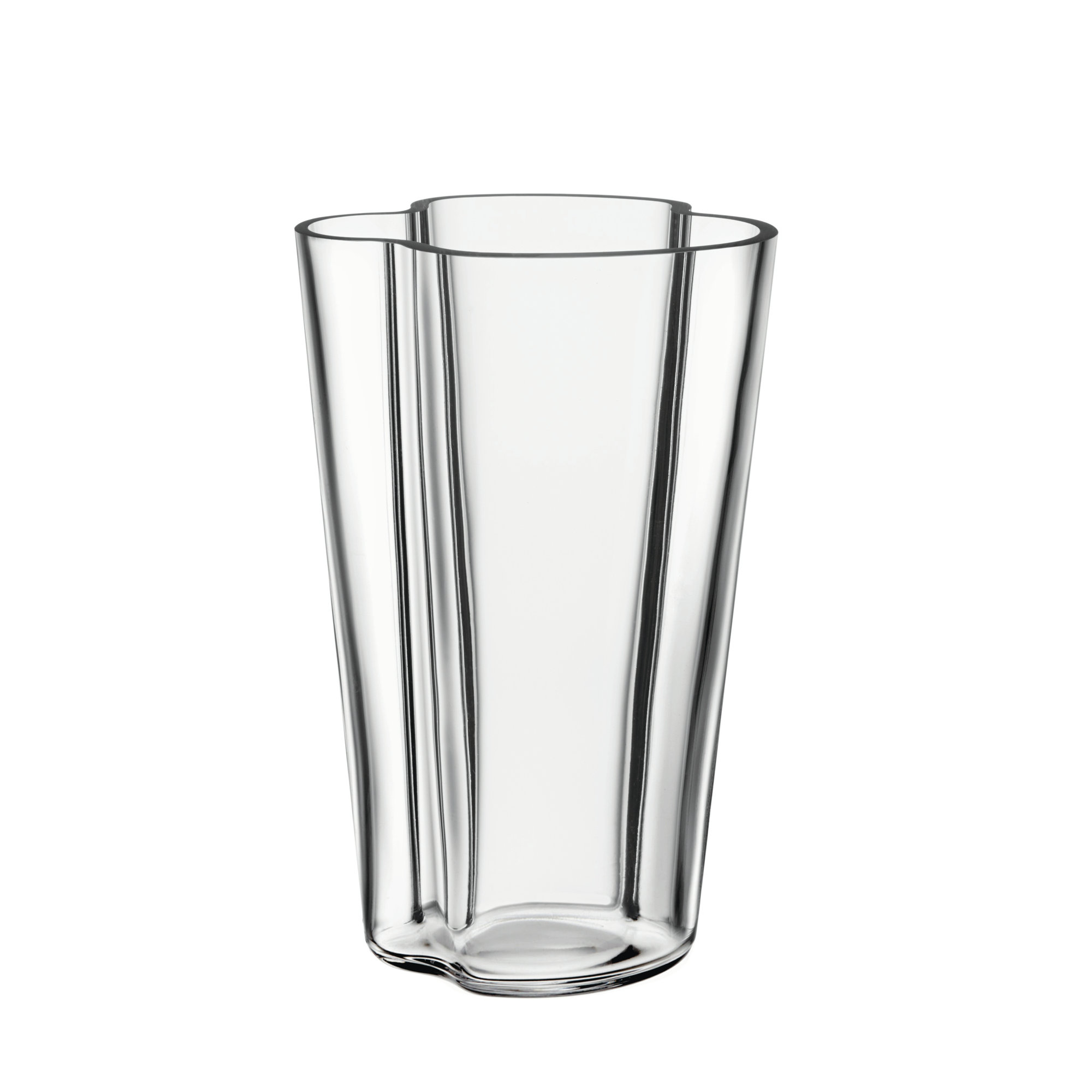 Aalto 8.66" Glass Table Vase, Clear