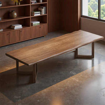 Table de conférence simple en bois massif haut de gamme