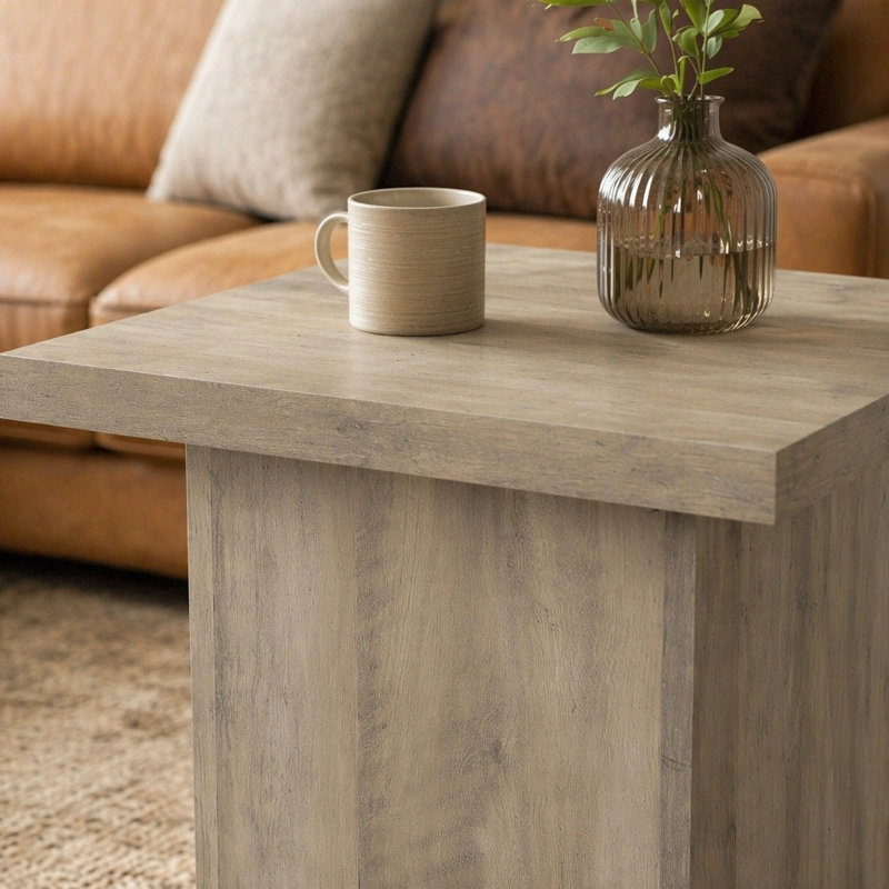 Eldridge Distressed Pine End Table, Natural