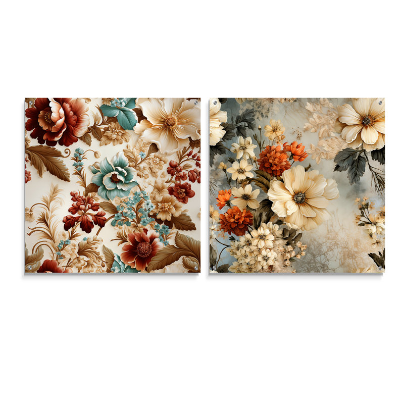 Rustic Victorian Brocade Victorian, H 16 po x l 33 po
