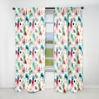 Kimesville - Abstract Curtain - Room Darkening Curtain - 1 Panels