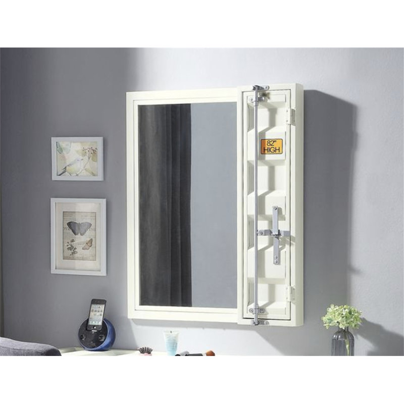 Miroir de salle de bain Cargo, Blanc