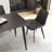 Juvan Modern Rectangular Large Corner Of Sintered Stone Ceramics Dining Table With 4 Black Metal Legs-2102365909-2102365707