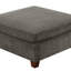 Ensemble de salon modulaire en chenille gris modulaire 7 pièces U-modulaire 2X coin coin 3X chaises sans accoudoirs et 2X contreplaqué de repose-pieds (modulaire)