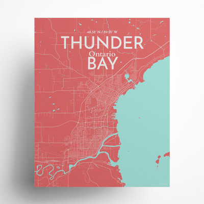 Thunder Bay City Map, impression