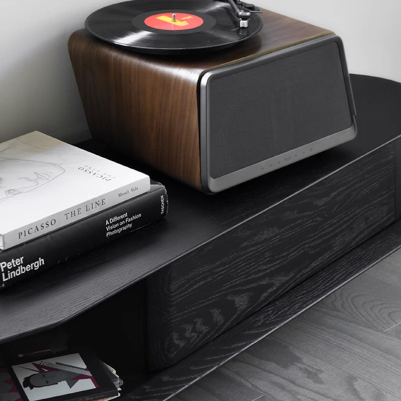 Meuble télé en bois massif, 78.74"