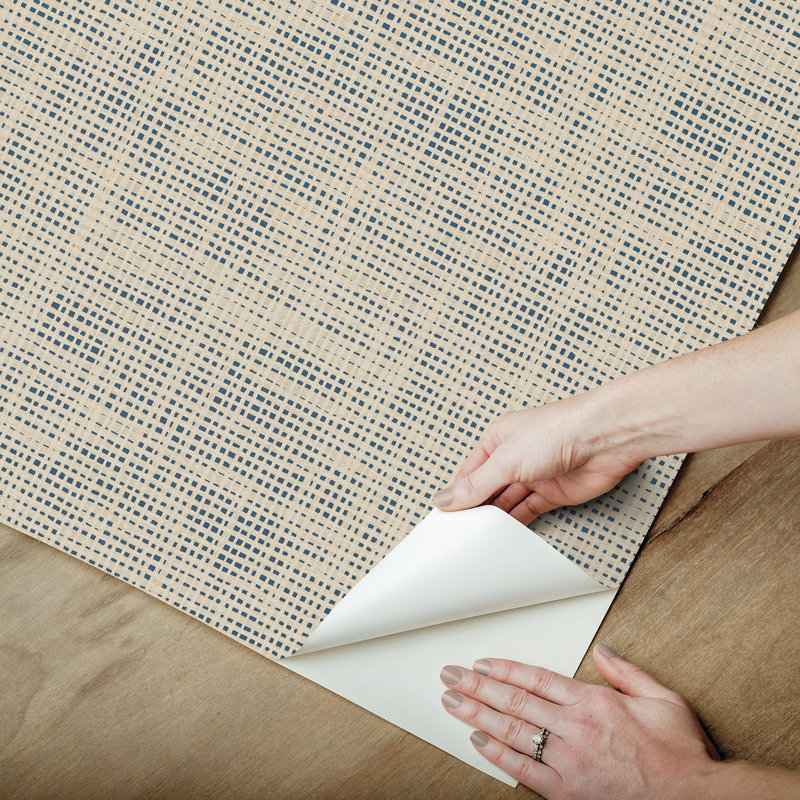 Nolan Peel and Stick Wallpaper, Blue