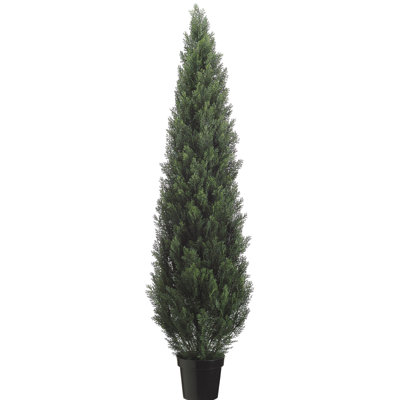 72'' Faux Cedar Topiary in Pot