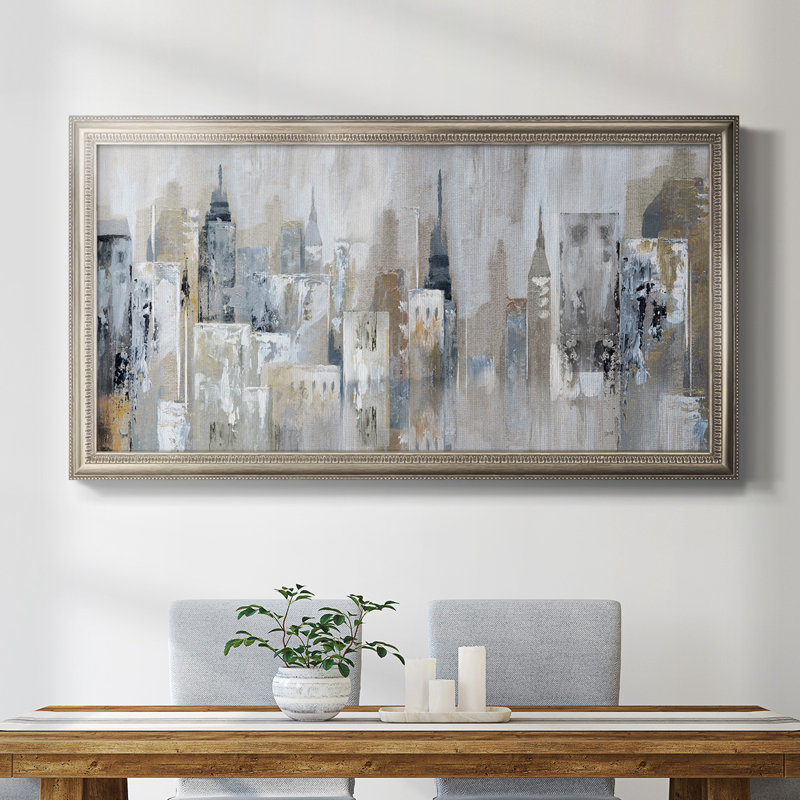 " Bay City Reflection ", 21" H x 37" W x 2.5" D