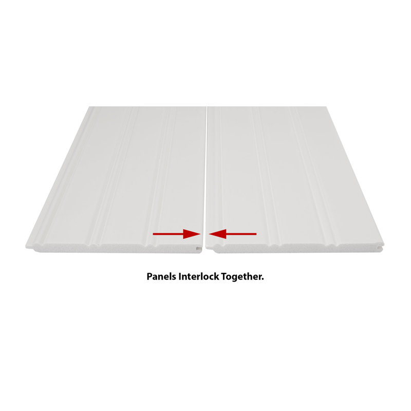 96'' H x 5.25'' W x 0.375'' D Plastic Chair Rail