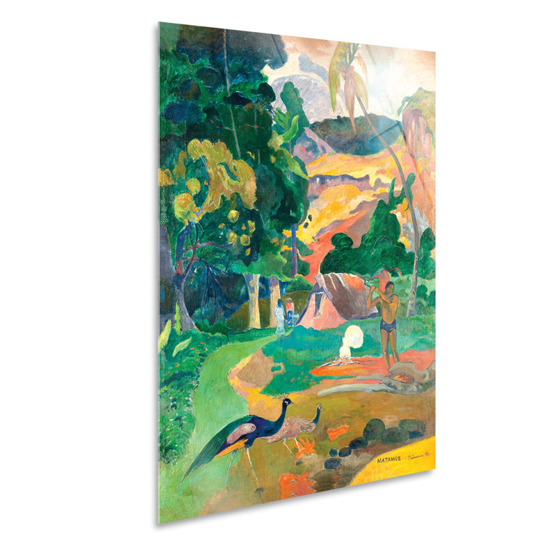Landscape With Peacocks by Paul Gauguin - No Frame Print, Plastic/Acrylic, 100cm H x 70cm W