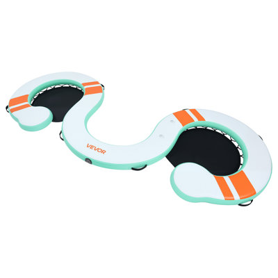Quai flottant gonflable, plateforme de quai gonflable 15 x 6 pi, tapis gonflable antidérapant avec sac de transport portable et échelle détachable, plate-forme flottante pour la plage de l'océan