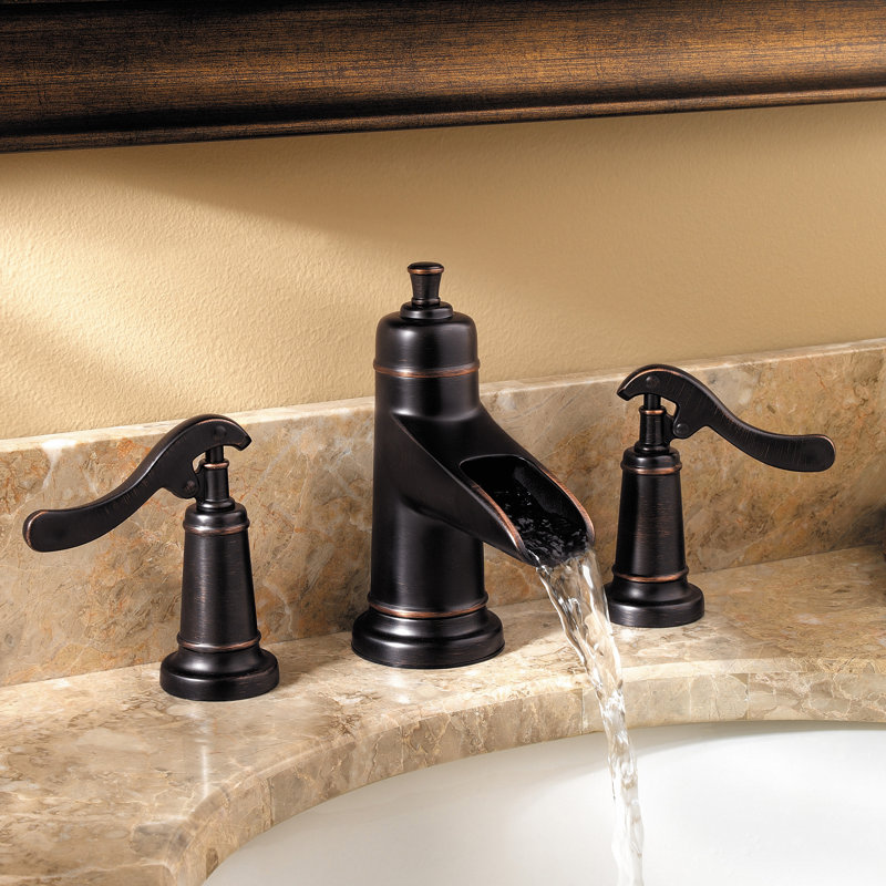 Ashfield Centerset Bathroom Faucet with Drain Assembly, Tuscan Bronze