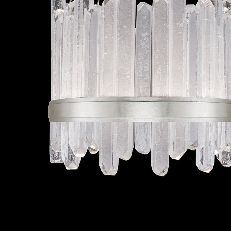 Lustre rond 21 po Lior, 3000, Argent
