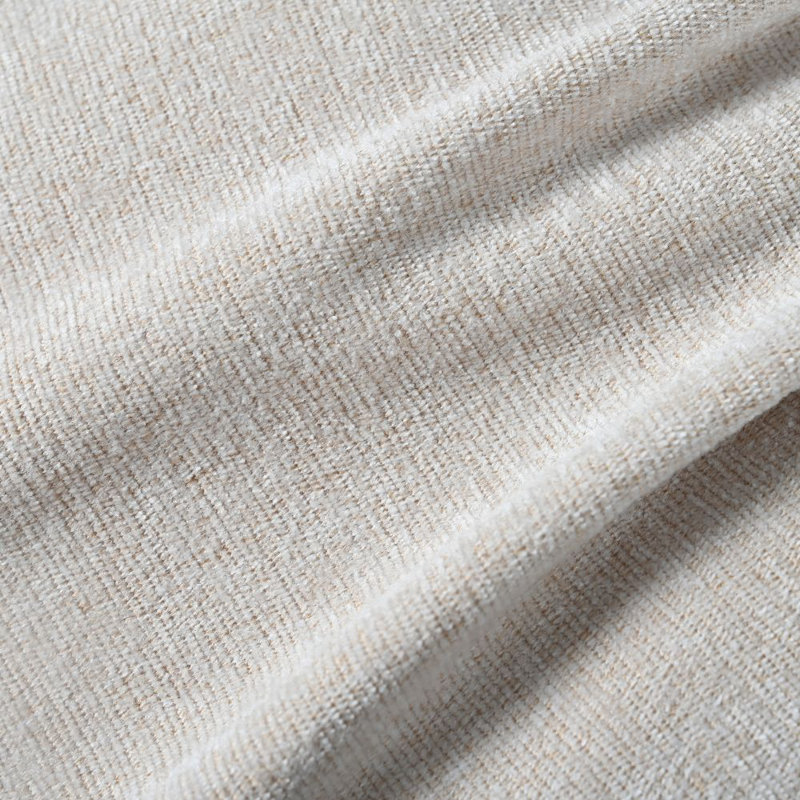 Canapé modulaire à méridienne rembourré Lousha, Mélange de polyester beige