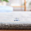 Tapis oriental en laine / viscose touffeté à la main Cruz en bleu ivoire-1776745430