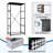 4 Drawer Dresser for Bedroom, Narrow Chest of Drawers, Wooden Top and Study Iron Frame 18"x37.5"-(WxH)