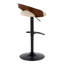 Tabourets de bar pivotants réglables avec repose-pieds arrondi - ensemble de 3-1581857817