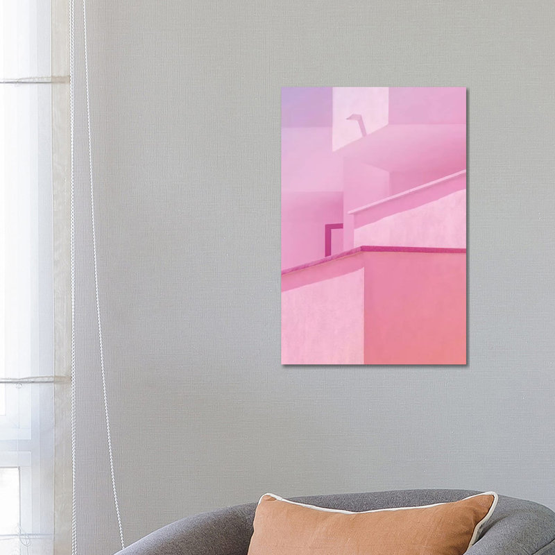 Abstract Geometric Architecture II by Beli - Wrapped Canvas Print, 66.04 cm H x 45.72 cm W x 1.91 cm D