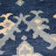 Tapis d'intérieur bleu noué à la main 100% floral bleu-2067543963