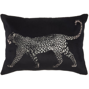 Leopard Rectangular Cotton Pillow Cover & Insert