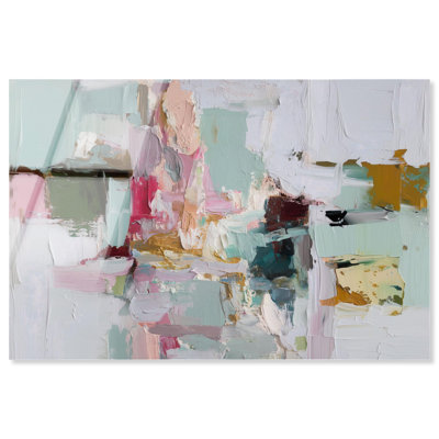 «Pastel Impasto Dream III», reproduction d'art sur acrylique par Art Remedy, prête à être suspendue, 30 x 20
