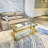Clate Glass Top Single Coffee Table-243481127-243481120