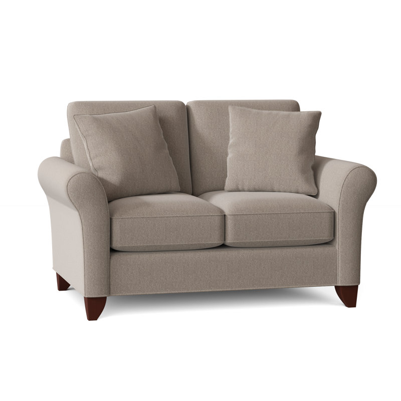 Almada Loveseat, Peyton 31 White Performance Twill, Manhattan, No