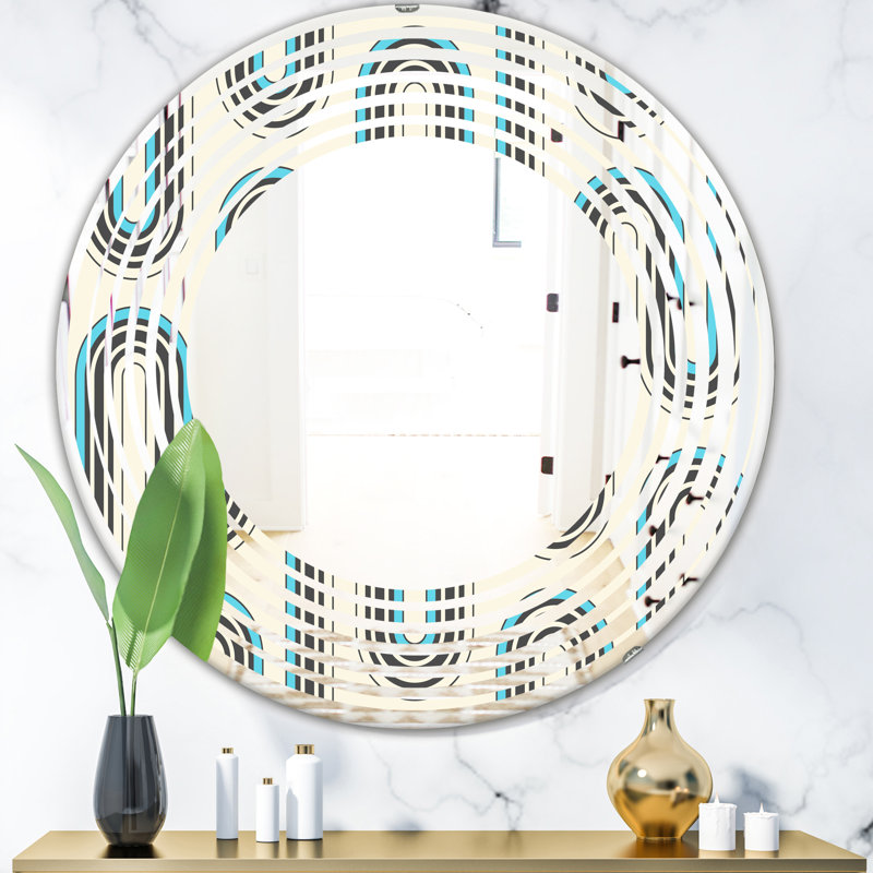 Miroir mural géométrique, 23,6 po x 23,6 po